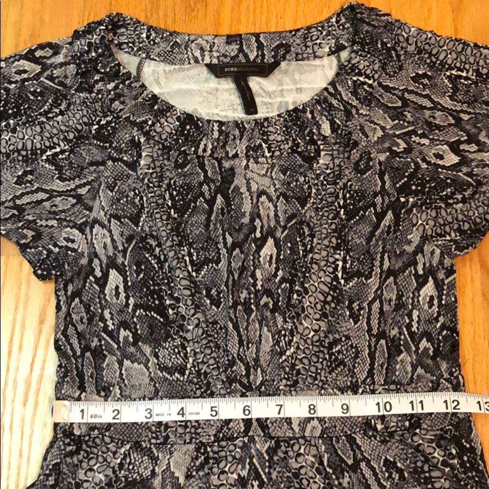 BCBGMAXAZRIA Dress Black, Gray and White Size XS - Picture 6 of 14